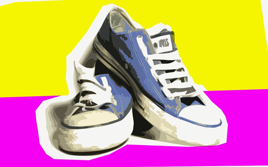 zapatos, calzado, zapatos de hombre, caucho, tela, arte pop, colores brillantes, cultivos, zapato, fondo de color