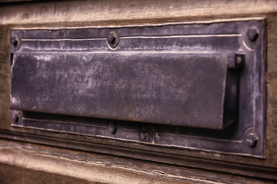 door, wallet, old, wooden door, structure, vintage, mailbox, throw in, surface, rusted