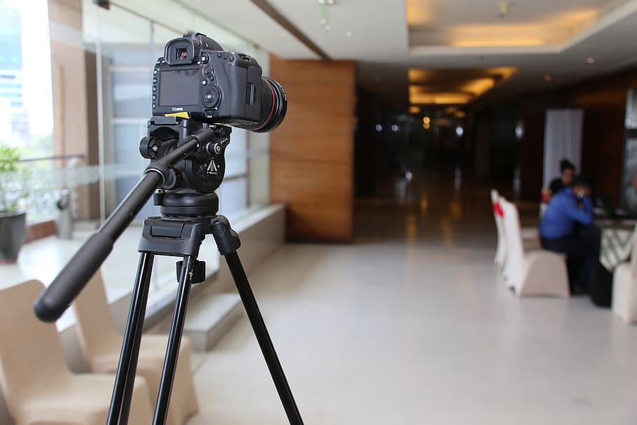 video, photography, camera, shoot, lobby, hotel, photography themes, indoors, technology, tripod