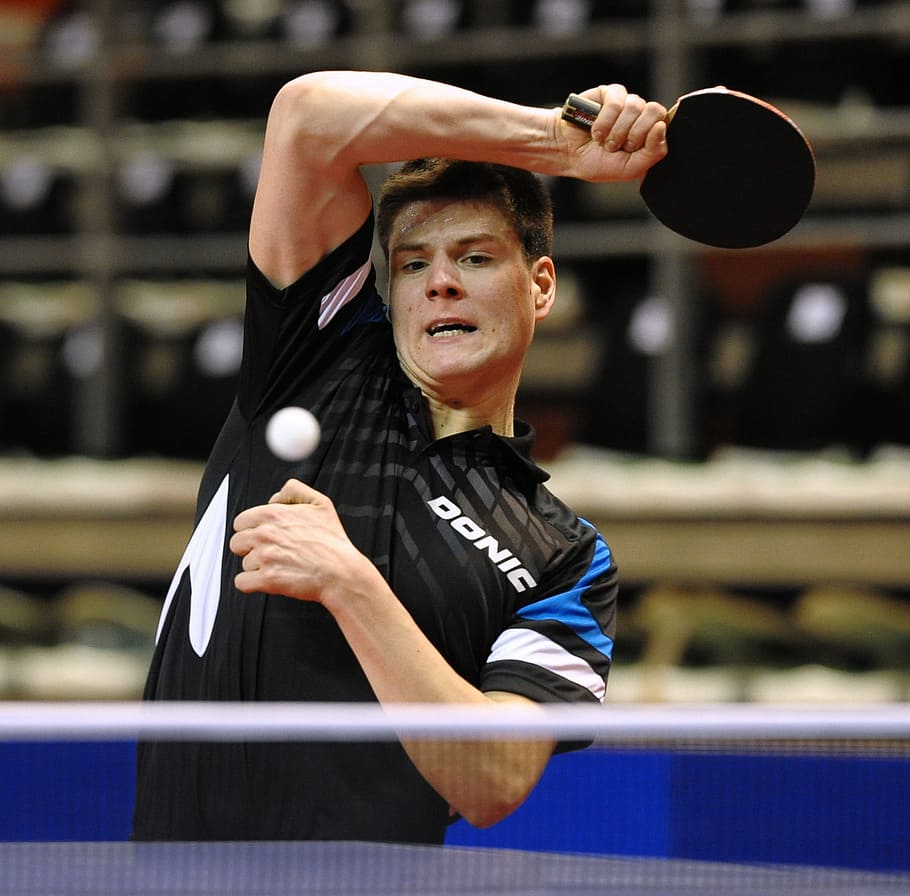 selective, focus photography, man, playing, table tennis, ping pong, passion, sport, one person, skill