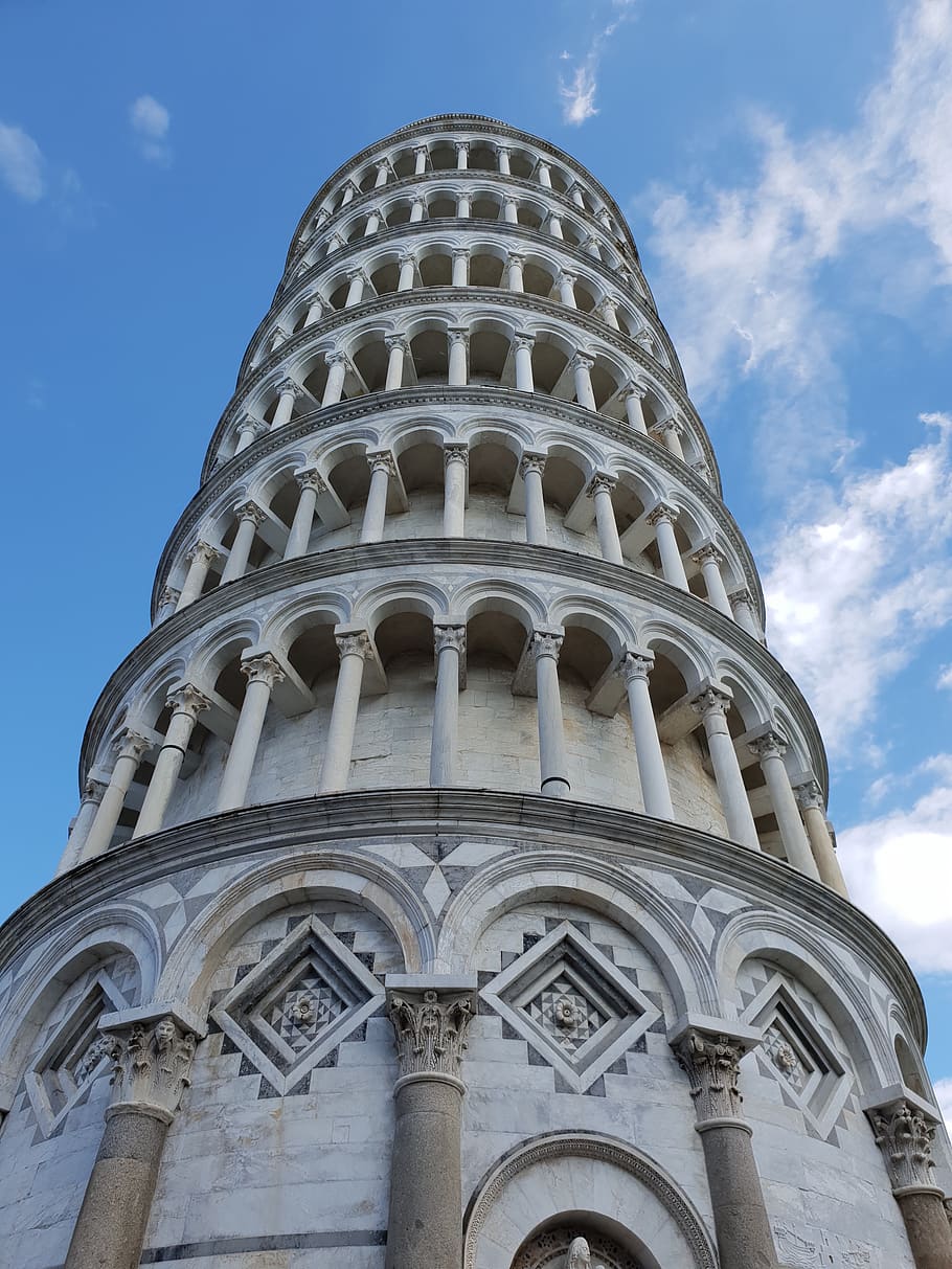 Pisa, torre, torcida, mármol, Italia, arquitectura, punto de referencia, edificio, turismo, Europa