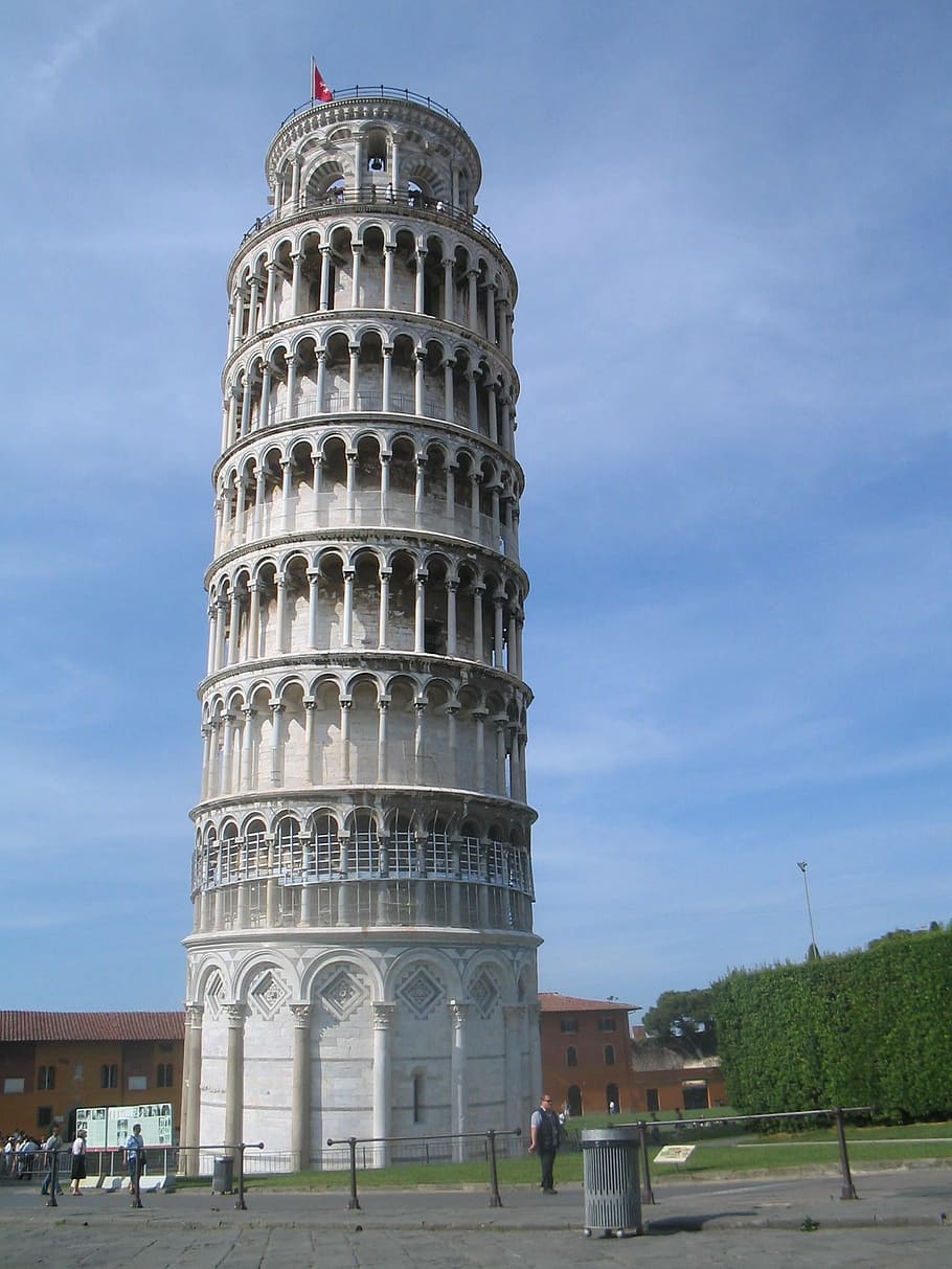 torre inclinada de pisa, itália, torre inclinada, marco, inclinando-se, construção, turismo, monumento, atração turística, pisa