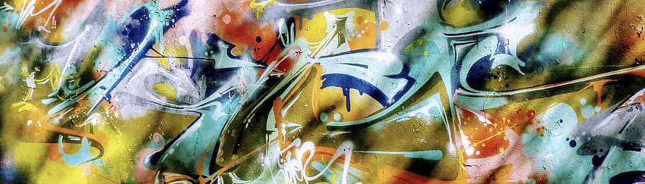multicolored abstract painting, background, graffiti, colorful, mural, wall, art, street art, sprayer, color