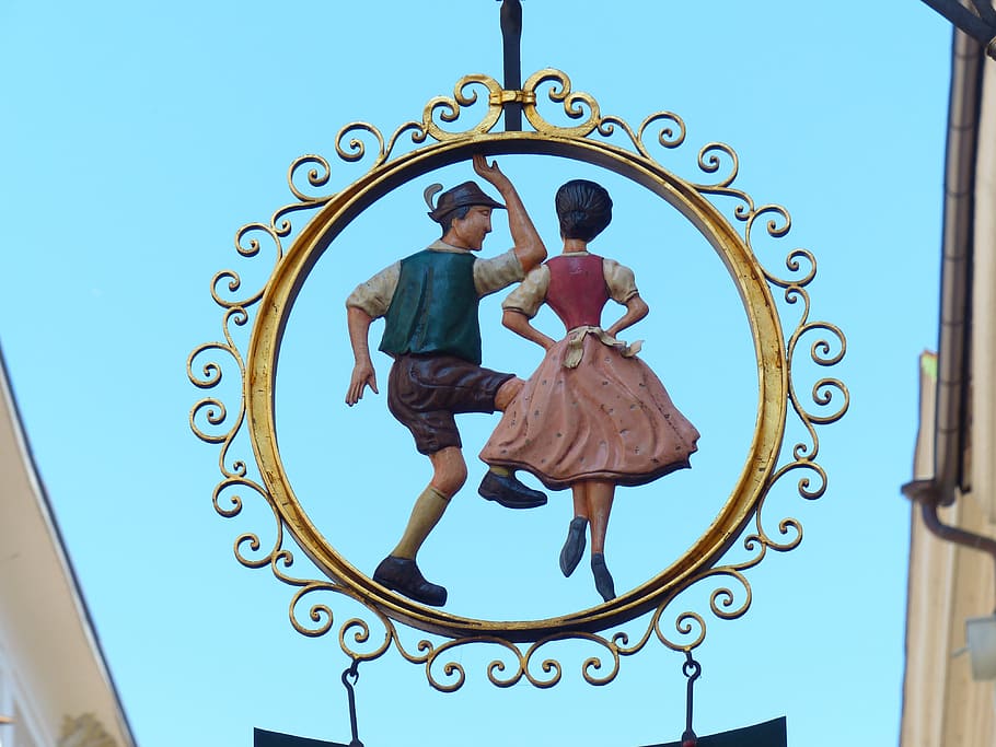 girl, boy dancing, hanging, ornament, Dance, Nasal, Shield, Advertising, nasal shield, advertising sign