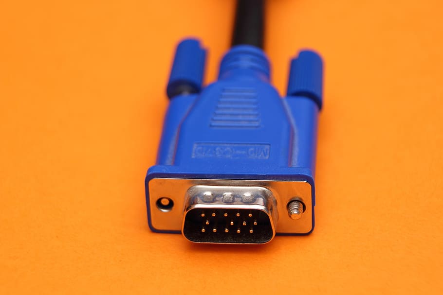 Pc, Plug, Connection, Peripheral, Vga, screen, hardware, edp, connecting cable, computer
