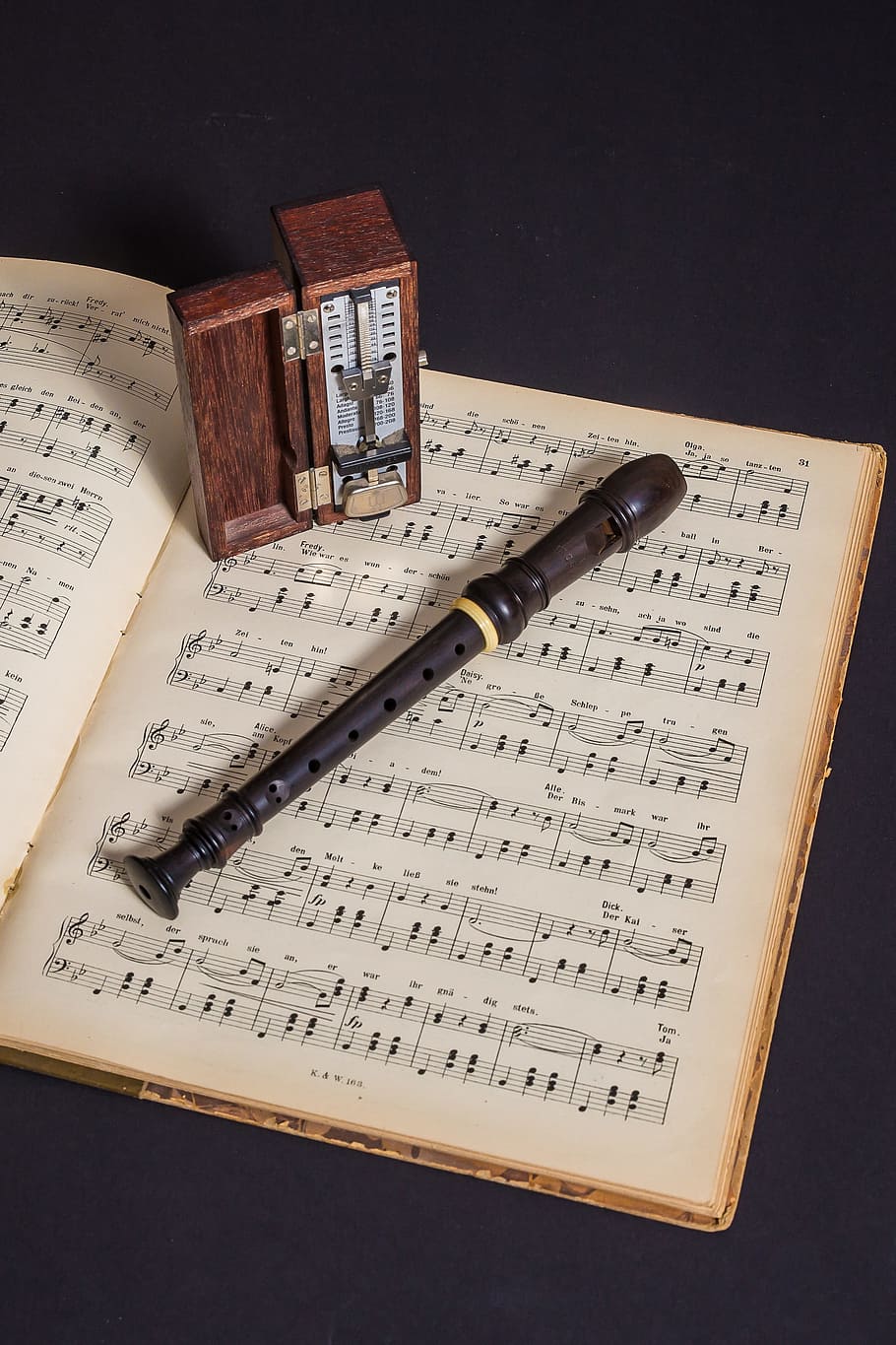 black, white, flute, brown, metronome, recorder, musical instruments, woodwind, wooden flute, music