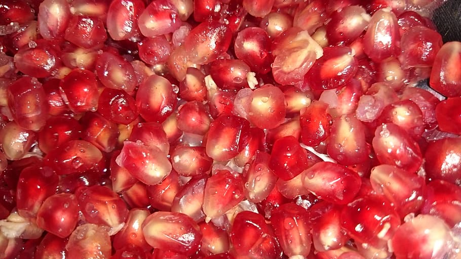 pomegranate, fresh, fruit, red, organic, vitamin, natural, healthy, food, color