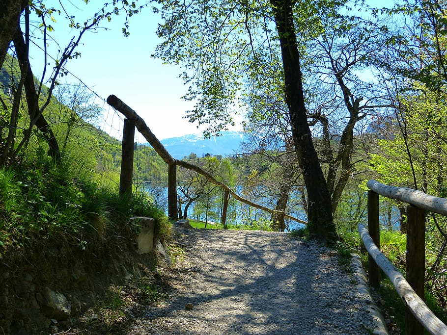 away, tenno lake, lago di tenno, italy, mountains, water, promenade, trail, nature, leisure