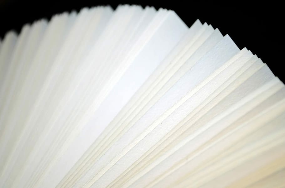 papeles plegados en blanco, blanco, doblado, papeles, abierto, libro, página, páginas, libros, aventura