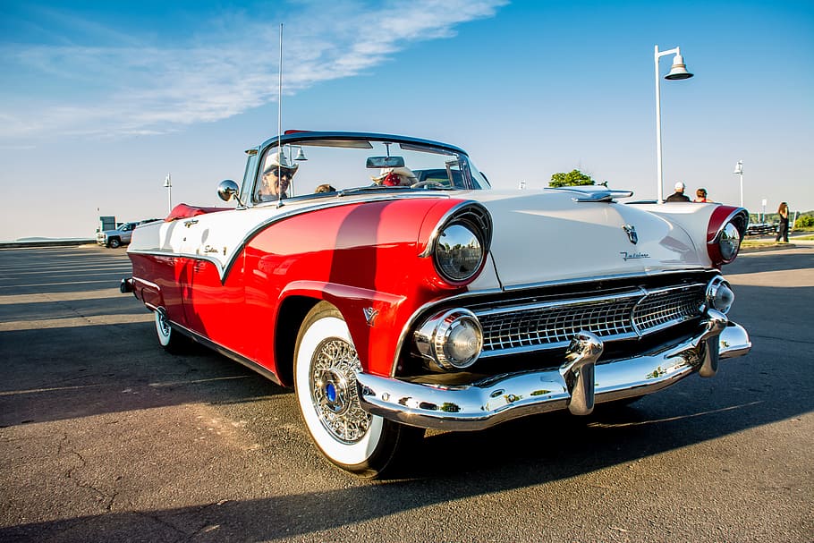 Ford, Fairlane, Classic, Automobile, ford, fairlane, transportation, car, retro styled, old-fashioned, collector's car