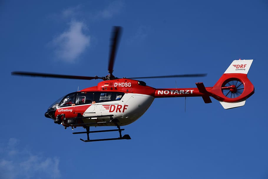 飛行, 白, 赤, drzヘリコプター, 昼間, ヘリコプター, 航空救助, 救助ヘリコプター, 救急ヘリコプター, 赤白