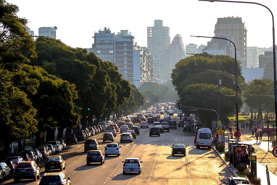 argentina, buenos aires, facultad, puesta de sol, autos, avenida, ciudad, modo de transporte, vehículo de motor, arquitectura