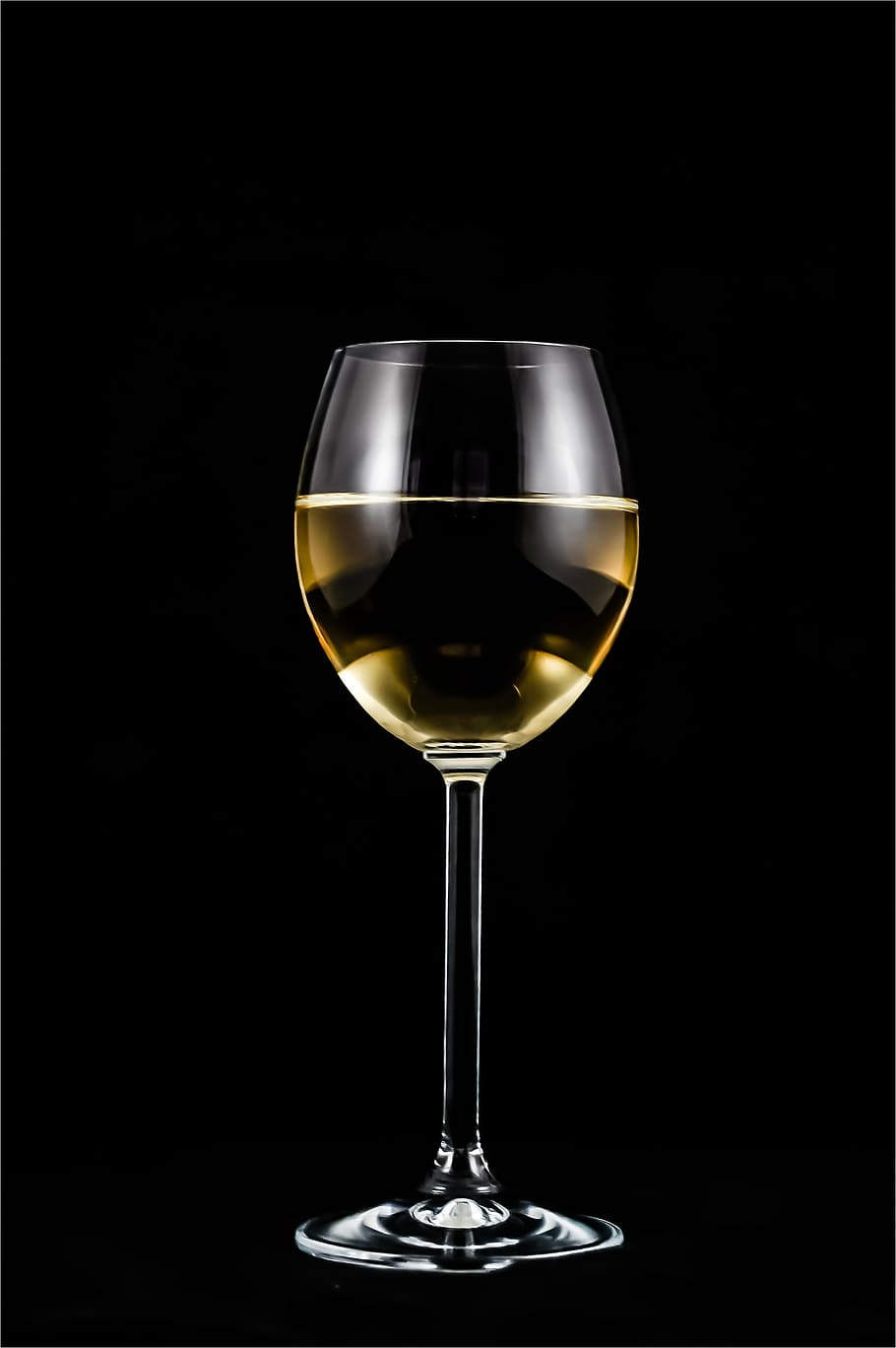 fotografia, vidro, branco, preto, plano de fundo, um copo de vinho, vinho, álcool, casamento, um copo de