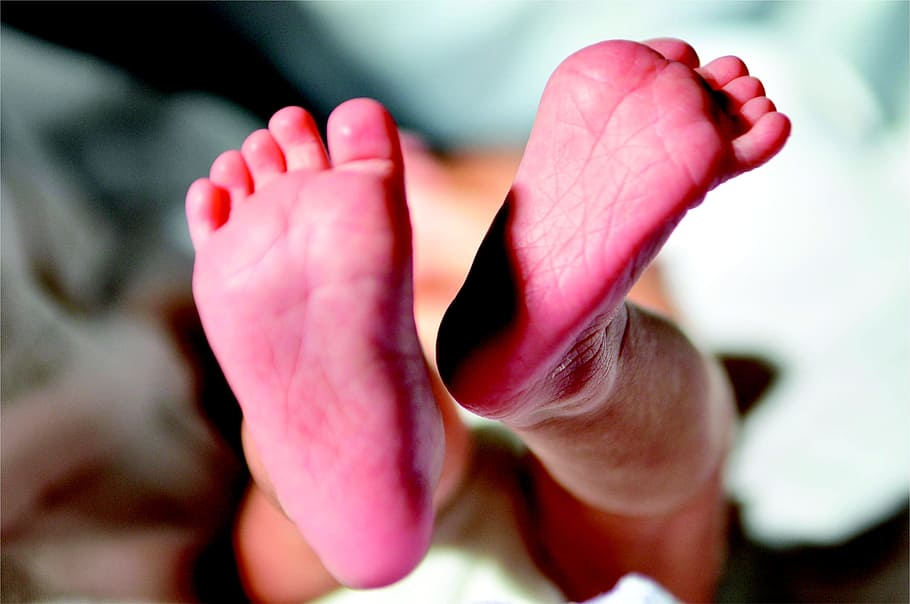 bebés, pies, dedos, bebé, recién nacido, maternidad, niño, pies pequeños, parte del cuerpo humano, primer plano