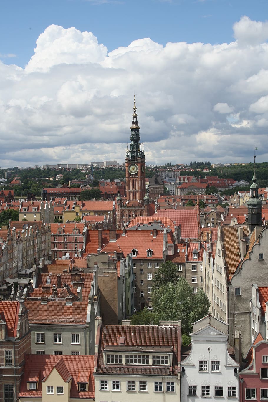 gdansk, poland, sights, center, history, tower, architecture, city ​​center, historical, building