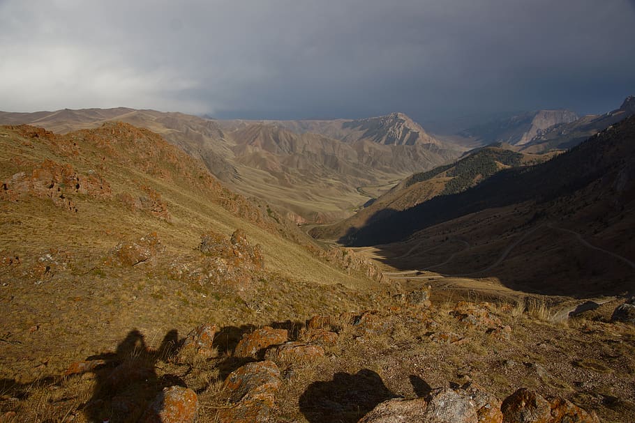 кыргызстан, песня куль, пейзаж, гора, сценарии - природа, небо, окружающая среда, спокойная сцена, красота в природе, спокойствие