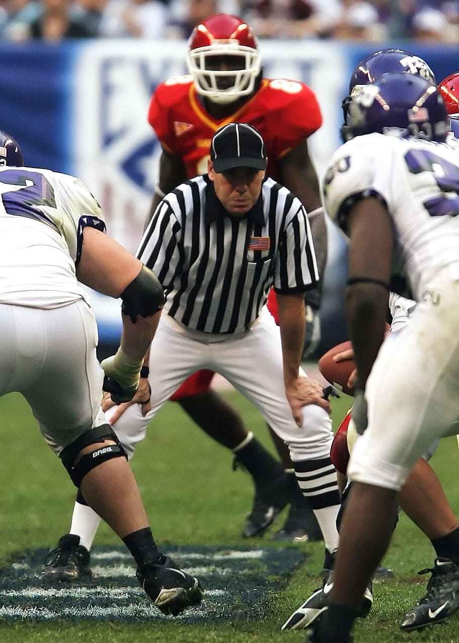 football, american football, american football game, referee, umpire, football official, sport, game, play, team