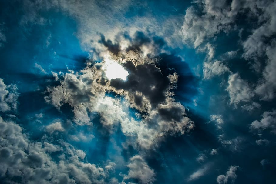 fotografia em lapso de tempo, nuvens, sol, céu, clima, natureza, luz, luz solar, raio de sol, cloudscape
