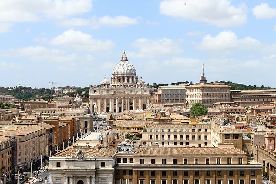 rome, italy, vatican city, building, church, basilica, architecture, famous Place, cityscape, europe
