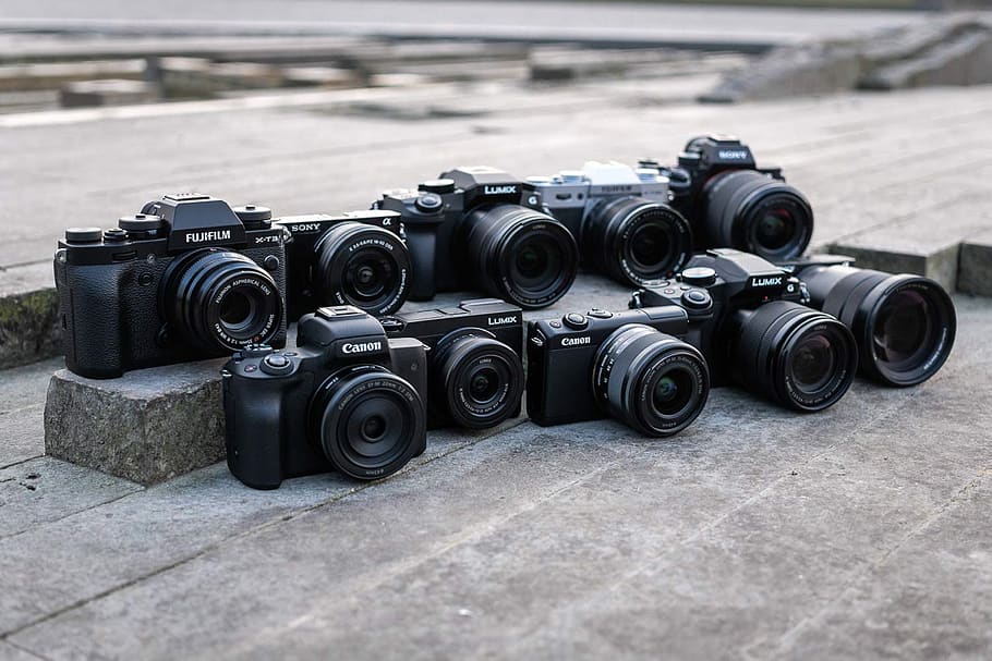 sistem kamera, canon, fujifilm, olympus, nikon, dslm, kamera - peralatan fotografi, tema fotografi, teknologi, hari