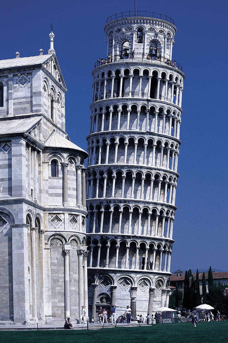 inclinando-se, torre, Pisa, Dom, Torre Inclinada, Itália, arquitetura, construção, igreja, Santa Maria Assunta
