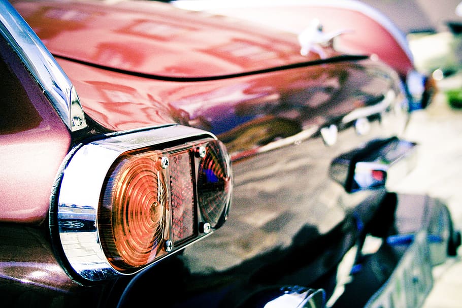 close-up photography, vehicle tail light, oldtimer, auto, classic, old, vehicle, rarity, vintage, retro