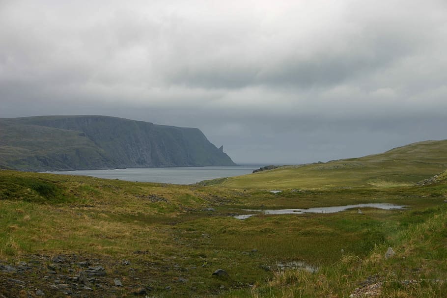 Norway, Nature, North, north of norway, north cape, nordkapp, summer, tundra, clouds, scenery