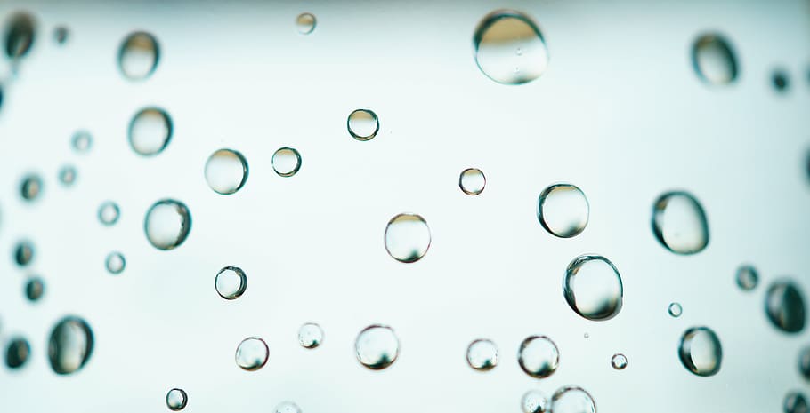 ilustração de gota de orvalho, água, gota, vidro, transparente, bolhas, planos de fundo, líquido, grande grupo de objetos, estrutura completa