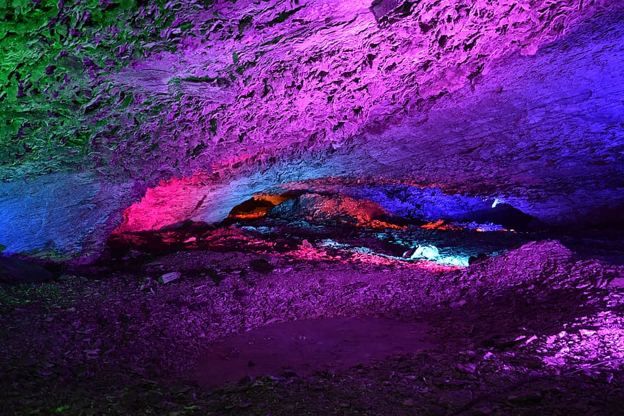 Cave, Color, Games, Rock, Mysterious, color games, light, bright, nature, stone