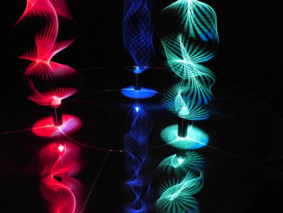 Lichtspiel, Optics, Light, Pillars, light pillars, physics, experiment, colorful, color, light spiral