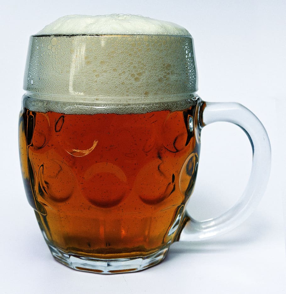 beer mug, beer, head, glass mug, seidla, half, beer glass, foam, drink, benefit from