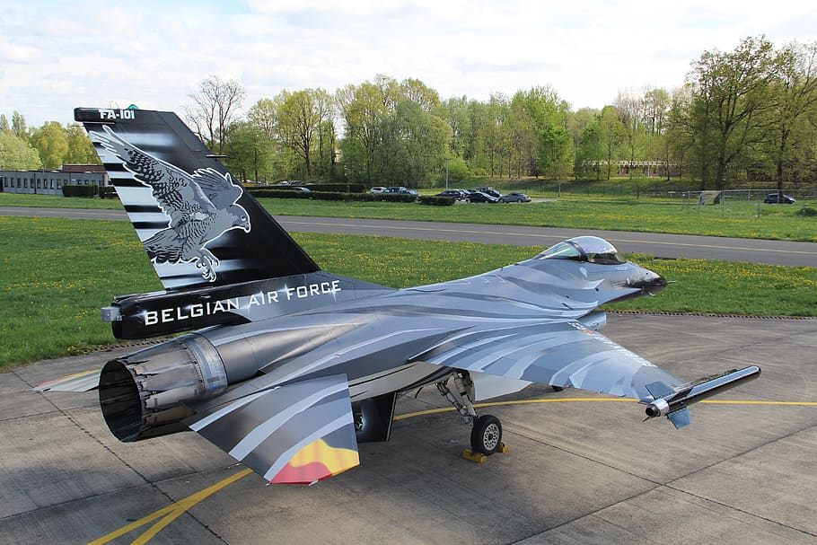 f16, belgian air force, fighter, aircraft, military branch, vliegterrein, transport, landingsstrip, taxiing, airshow