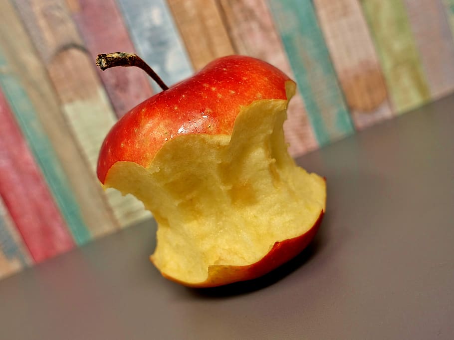 maçã vermelha, maçã, comer, fruta, comida, saudável, vitaminas, delicioso, vermelho, maduro
