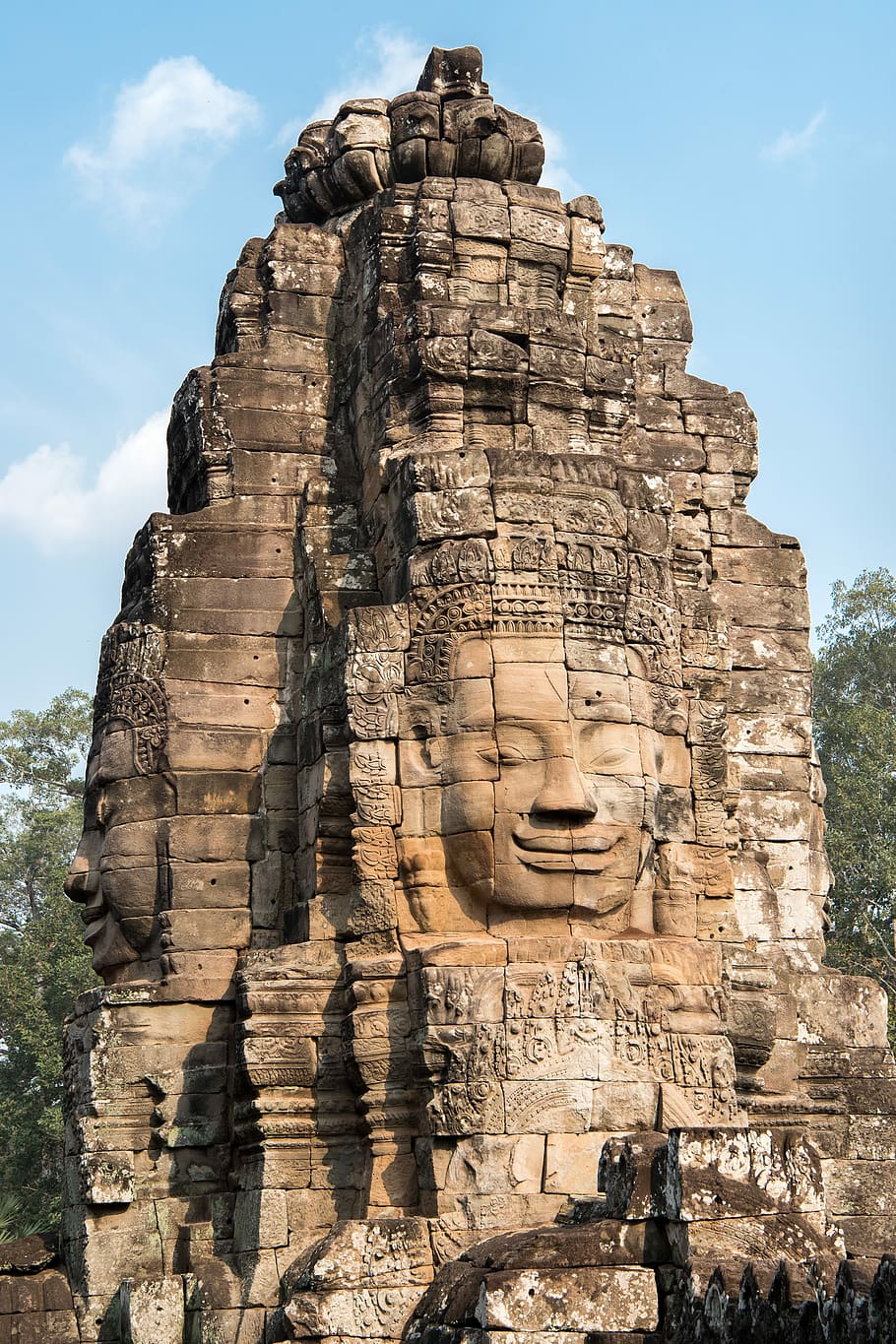 angkor wat, bayon temple, ancient, temple, siem reap, cambodia, buddha, religion, stone, history