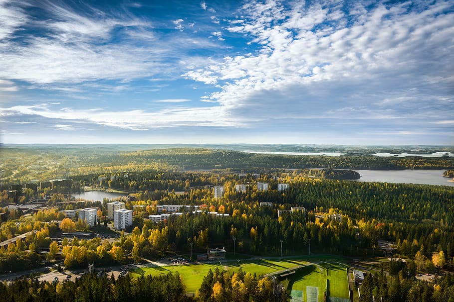 Kuopio, Sun, Light, summer, wiev, sun, light, daylight, finland, nature, landscape