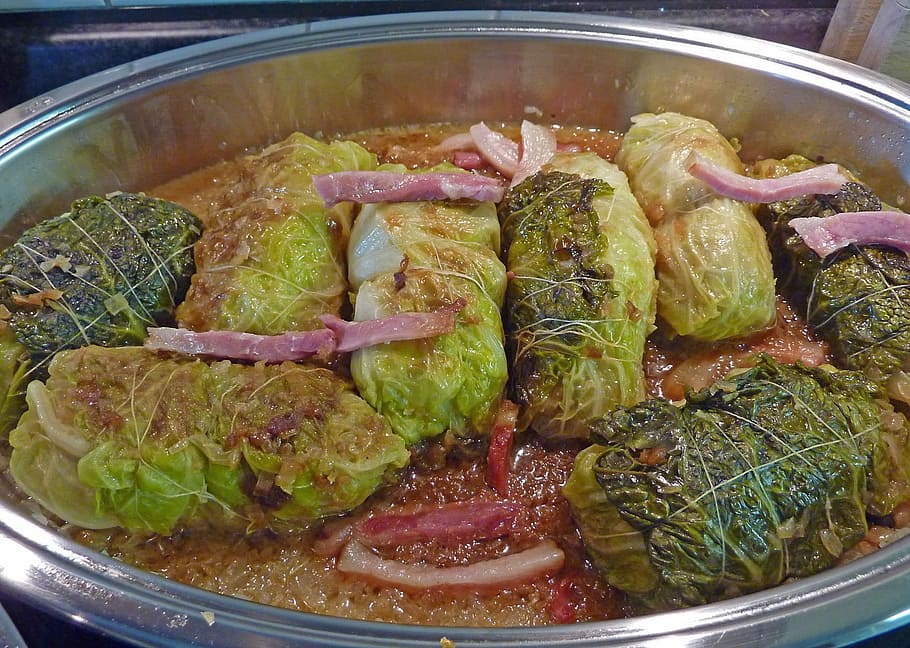 Cabbage Rolls, Roulades, Court, main course, hearty, food and drink, food, freshness, indoors, preparation