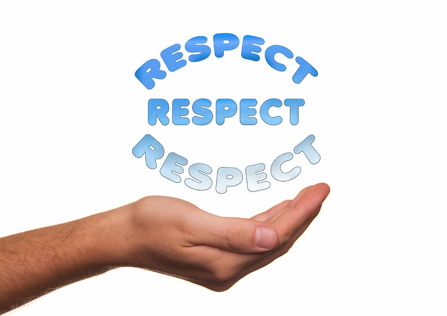 hand, respect text overlay, offer, handful of, help, respect, awe, attention, recognition, admiration