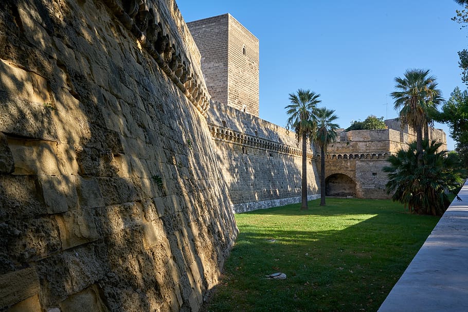 castle, fortress, dig, wall, italy, architecture, history, built structure, the past, building exterior