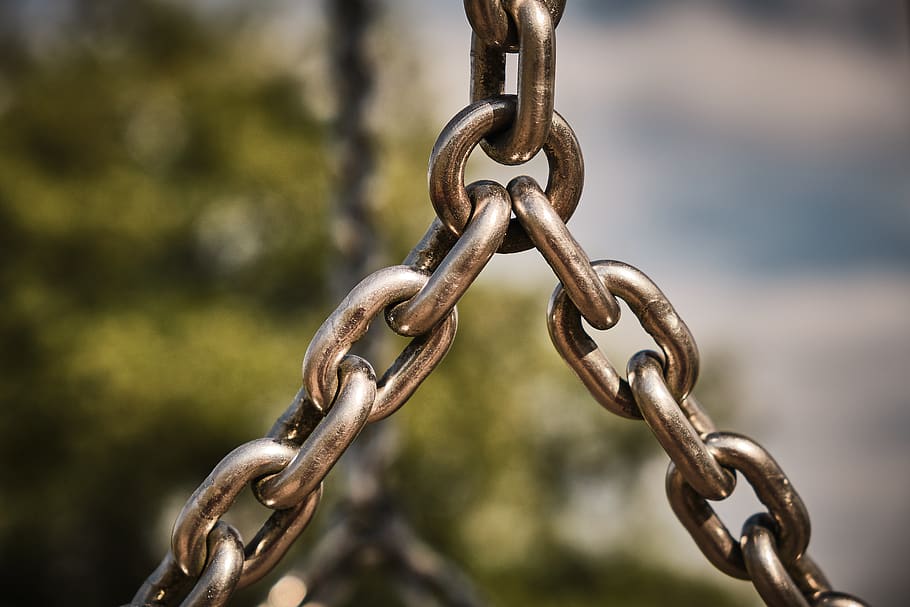 chain, connected, festival, connection, links of the chain, metal chain, security, chain link, related, trust