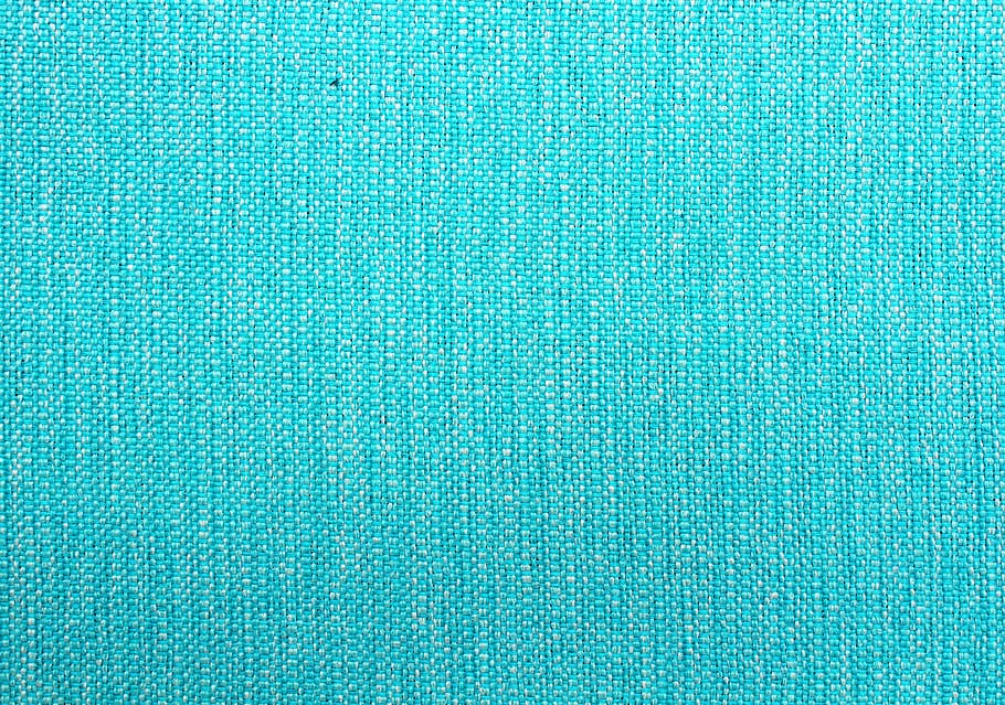 turquesa, tecido, têxtil, cor, azul, planos de fundo, texturizado, padrão, quadro completo, close-up