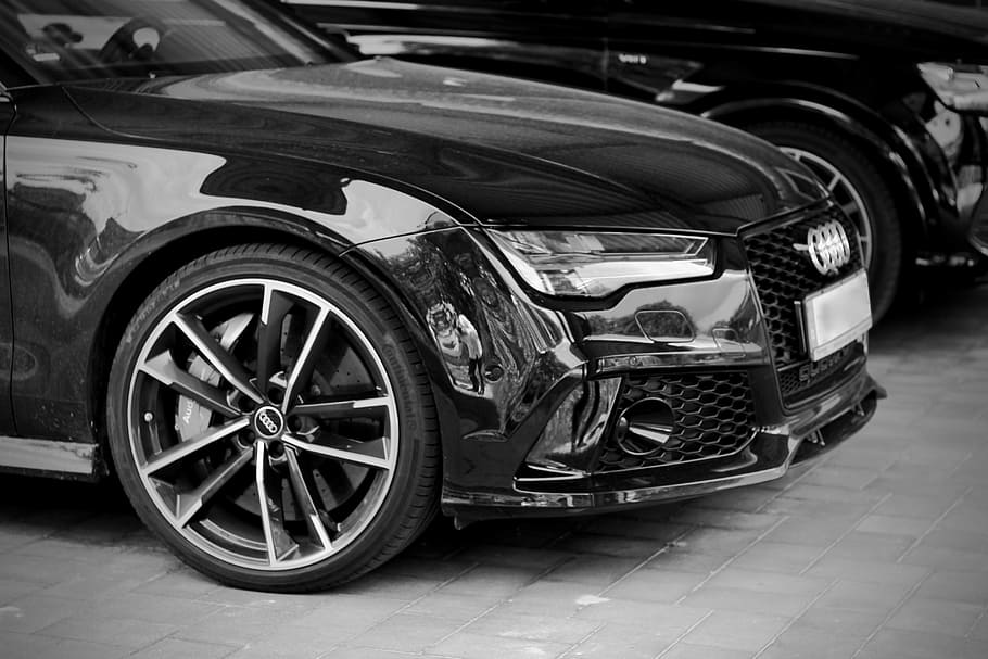 Audi автомобиль, фотографии в оттенках серого, Авто, Audi, спортивный автомобиль, S5, Spotlight, pkw, транспортные средства, автомобили