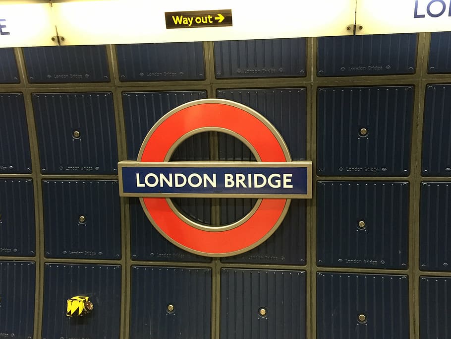 ponte de londres, subterrâneo, estação, londres, inglaterra, tubo, transporte, sinal, reino unido, britânico