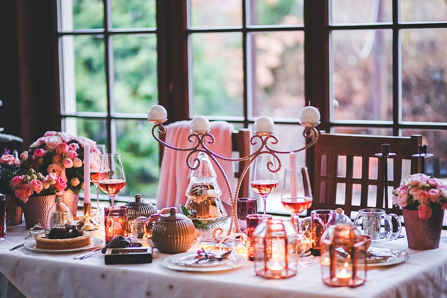 table, filled, home decors, christmas, xmas, setting, love, lovely, family, evening
