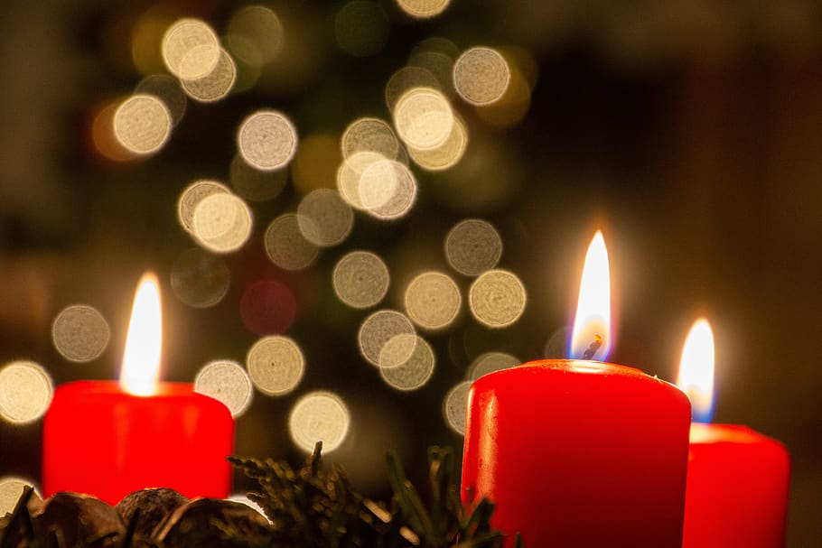 christmas, candle, candles, festivals, light, decoration, advent, december, flame, winter