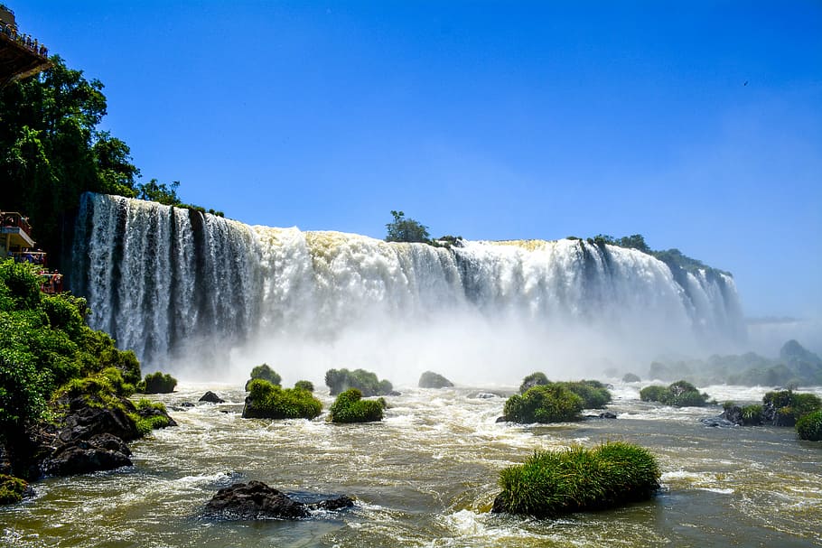 skogafoss waterfalls, iceland, waterfall, tourist spot, tourism, cataracts, travel, trip, brazil, nature