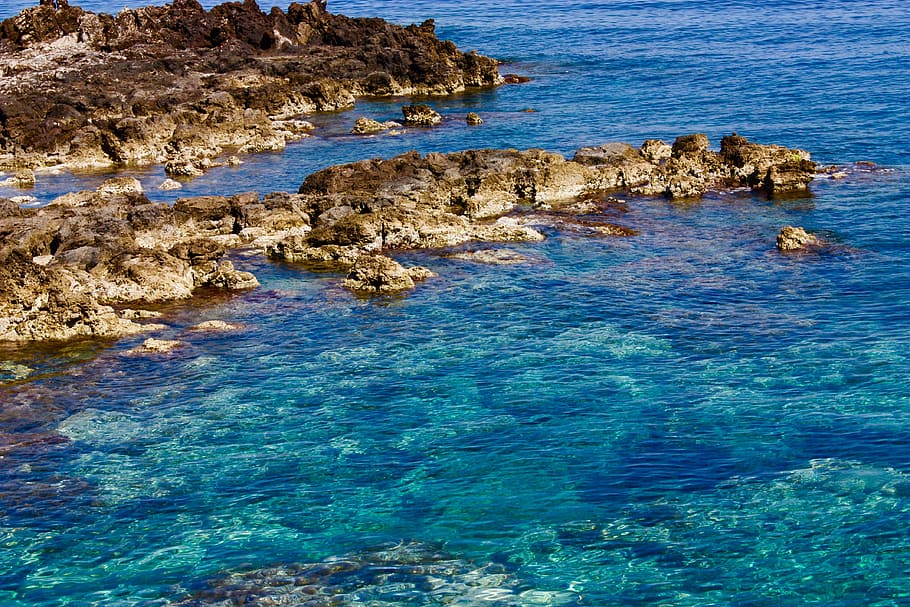 sea, the mediterranean sea, nature, summer, greece, coastal, blue, holiday, crete, beach