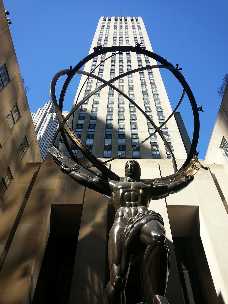 Rockefeller Center, Nueva York, Rascacielos, arquitectura, edificio, Manhattan, Estados Unidos, exterior del edificio, día, estructura construida