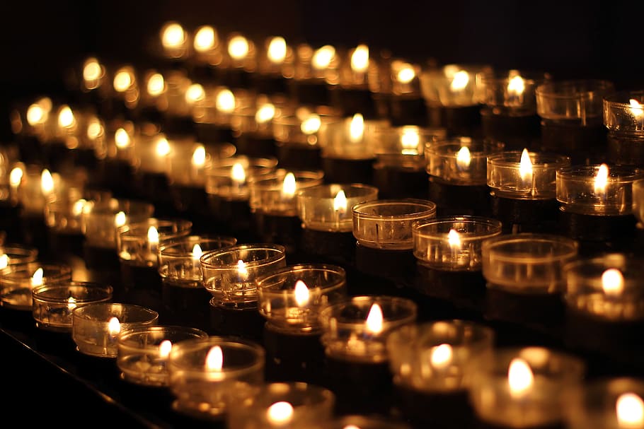 candles formations, candlelight, candles, church, prayer, lights, victim candles, sacrificial lights, meditation, tea lights