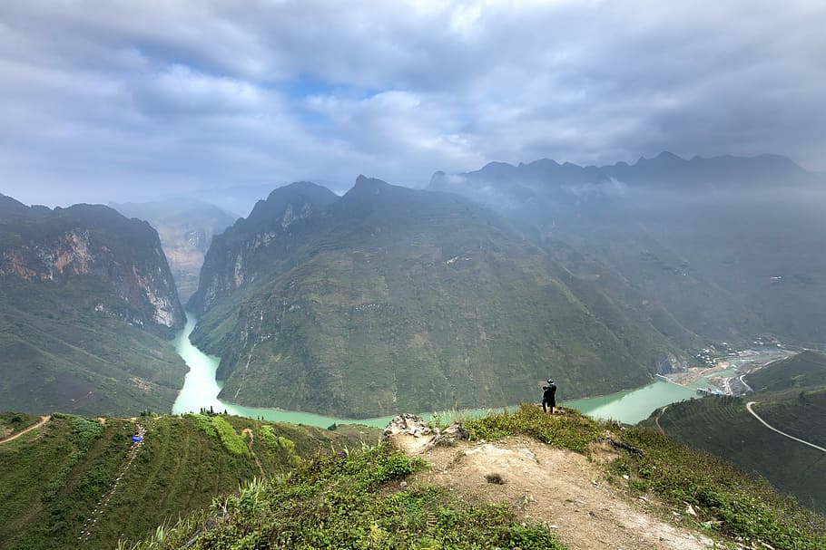 Vietnam, Ha Giang, calle, montaña, provincia, montaña alta, agradable, paisaje, país, fondo