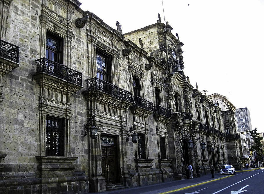 palacio del gobierno estatal, mexico, fachada, gobierno del estado, palacio de gobierno, Guadalajara, méxico, arquitectura, edificio, fotos